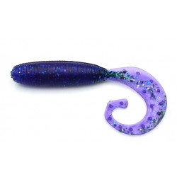 Силіконова приманка для риболовлі, Taipan Vibe-Shot, 2,5 дюйми, 8шт/уп, колір №04 Violet